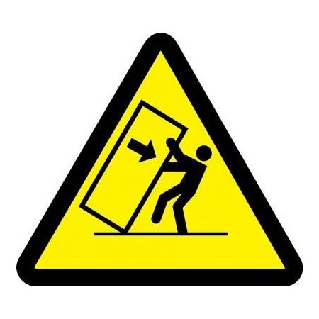 ISO WARNING SAFETY SIGN TIPPING MISO306VP